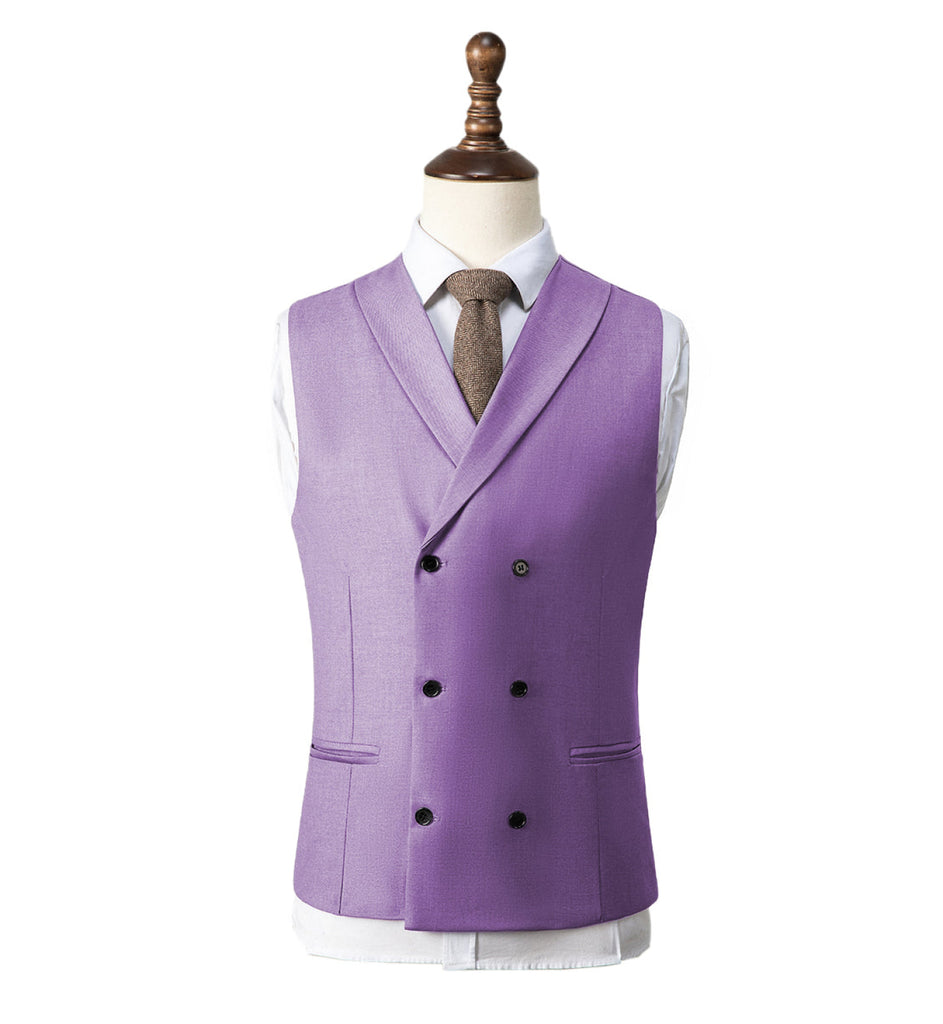 Fashion Men’s Suit Vest Regular Fit Shawl Lapel Waistcoat Wedding