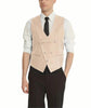 Fashion Men’s Suits Slim Fit 3 Pieces Notch Lapel Tuxedos (White Blazer + Vest + Pant) Pieces Suit