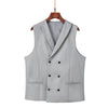 Fashion Men’s Suit Vest Regular Fit Shawl Lapel Waistcoat Wedding