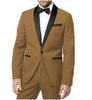 2 Pieces Suit - Fashion 2 Pieces Mens Suit Flat Shawl Lapel Tuxedos For Wedding (Blazer+Pants）