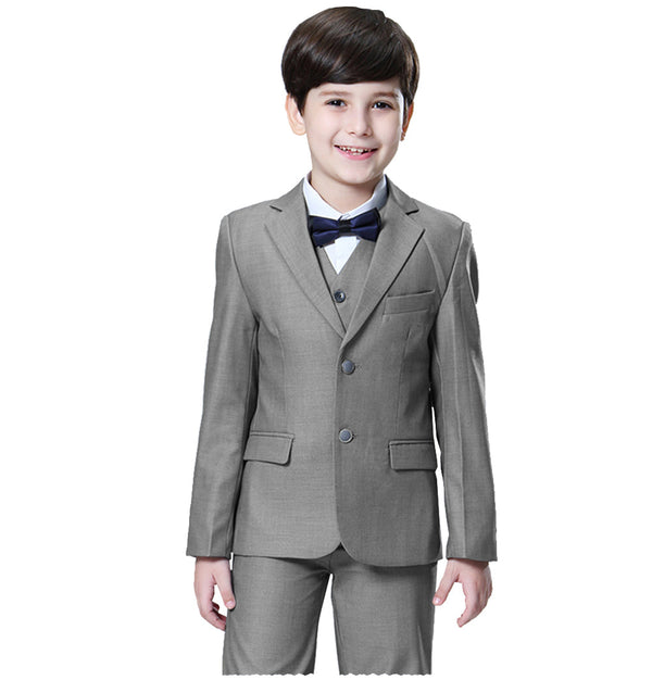 Boy‘s Suit - Formal Boys' 3 Pieces Regular Fit Notch Lapel Suit (Blazer+vest+Pants)