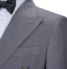 2 Pieces Suit - Formal 2 Pieces Mens Suit Double Breasted Flat Notch Lapel Tuxedos (Blazer+Pants)