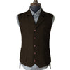 Suit Vest - Vintage Classical Men's Suit Regular Fit Notch Lapel Herringbone Waistcoat